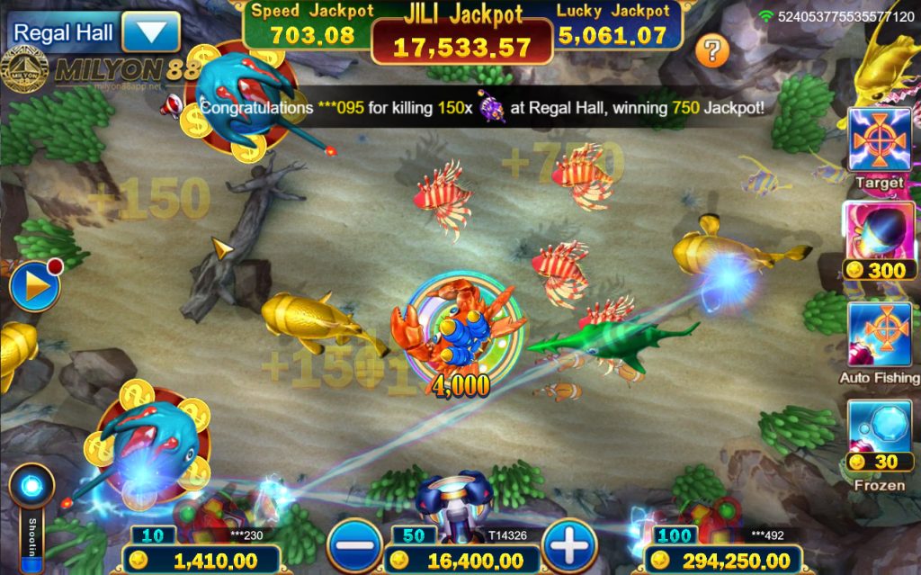 Fish shooting with increased bullets helps fishermen conquer the ocean easily